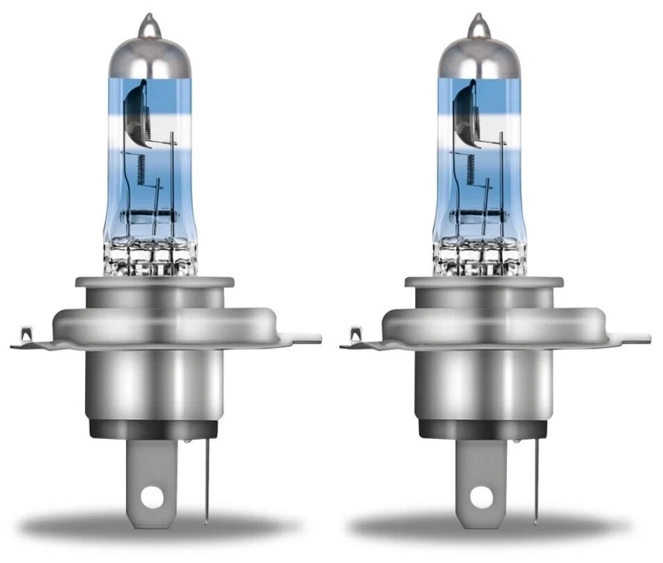 Лампа OSRAM H4 12V 60/55W P43t 3900K Night Breaker +200% - фото №2