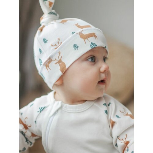 фото Шапка mjolk, размер 36/40, зеленый, оранжевый