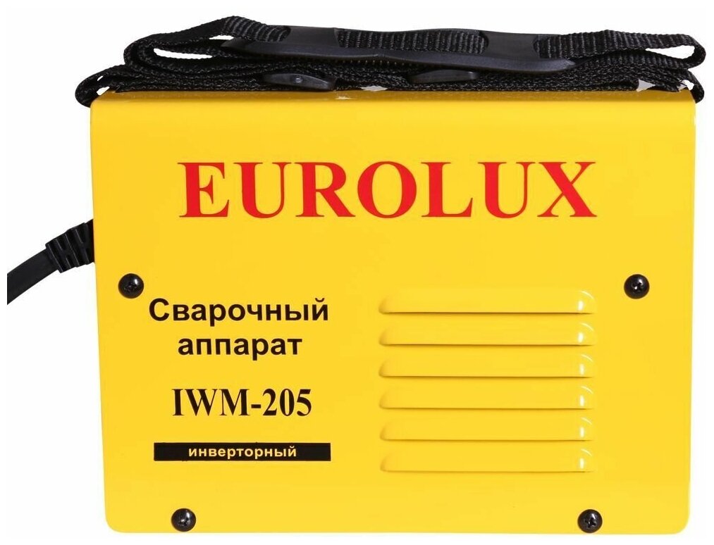 Сварочный аппарат инверторный IWM205 Eurolux , 205 ампер , комплект кабелей - фотография № 2