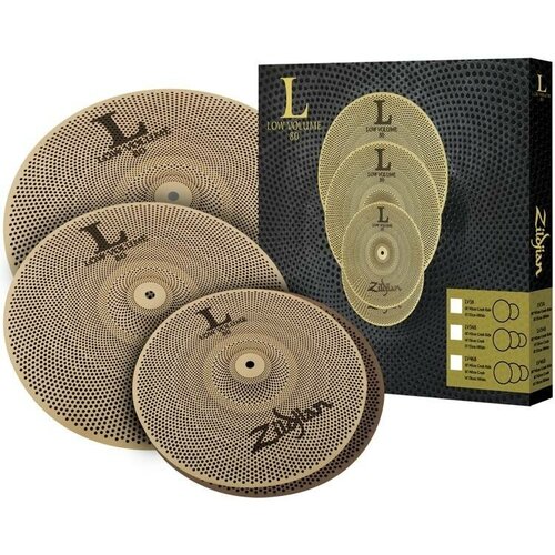 ZILDJIAN LV468 L80 Low Volume 14 HiHat/16 Crash/18 Crash Ride Box Set набор тарелок