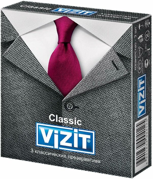 Презервативы VIZIT Classic классические 3 шт