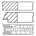 Кольца Двс Поршневые (К-Т На 1 Поршень) Goetze арт. 0830690000 - изображение