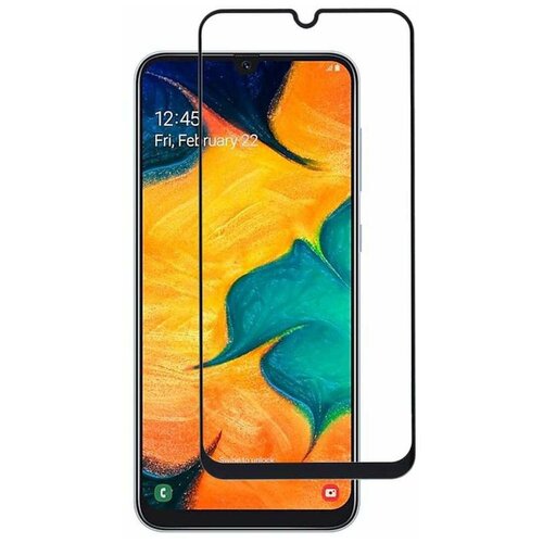 Защитное стекло для телефона Samsung Galaxy A20, Galaxy A30, Galaxy A31, Galaxy A50, Galaxy A30S, Galaxy M30, Galaxy M30S, Galaxy M21, Galaxy M31, Galaxy A40S и Galaxy A50S / Полноэкранное стекло для смартфона Самсунг Галакси А20, Галакси А30, Галакси А31, Галакси А50, Галакси А30 Эс, Галакси М30, Галакси М30 Эс, Галакси М21, Галакси М31, Галакси А40 Эс и Галакси А50 Эс с олеофобным покрытием и черной рамкой / Полная проклейка экрана / Премиум качество / Защита от падений (Черный)