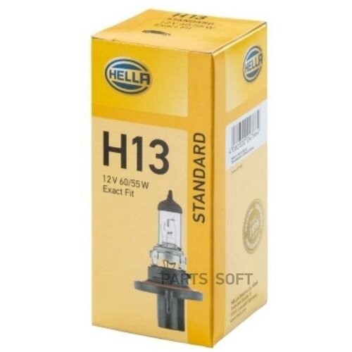 BEHR-HELLA 8GJ 008 837-121 Лампа 12V H13 60/55W HELLA 1 шт. картон 8GJ 008 837-121