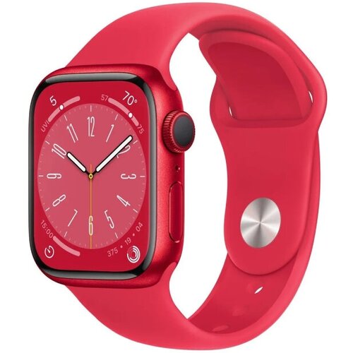 Умные часы Apple Watch Series 8 45 мм R GPS Aluminium Case PRODUCTRED Sport Band 4441400₽