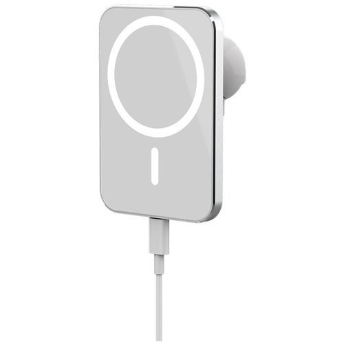 фото Автомобильное беспроводное зарядное устройство magsafe 15w для для apple iphone 12. iphone 12 pro. iphone 12 pro max. iphone 12 mini с штекером type-c mypads