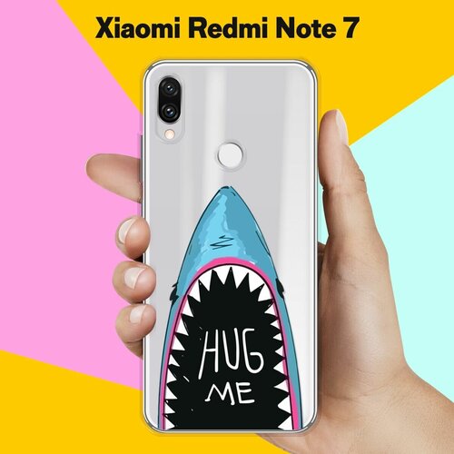 Силиконовый чехол Акула на Xiaomi Redmi Note 7 силиконовый чехол каллиграфия на xiaomi redmi 7 сяоми редми 7 с эффектом блика