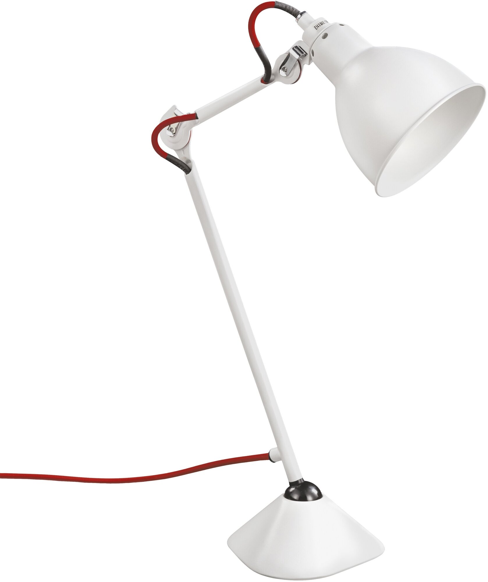 Офисная настольная лампа с регулировкой высоты, выключатель на проводе, белая E14 Lightstar HITECH 765916