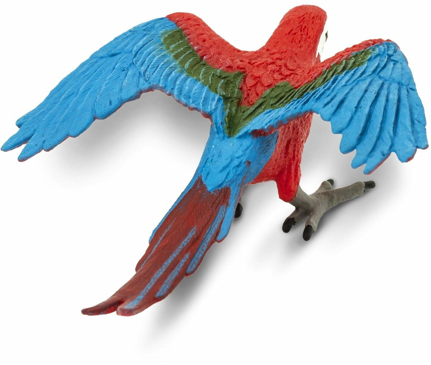 Фигурка птицы Safari Ltd Попугай Зеленокрылый ара, для детей, игрушка коллекционная, 263929