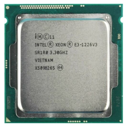 Процессор Intel Xeon E3-1226V3 Haswell LGA1150, 4 x 3300 МГц, OEM