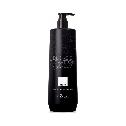 Kaaral Blonde Elevation Charcoal Mask Черная угольная тонирующая маска, 1000 мл.