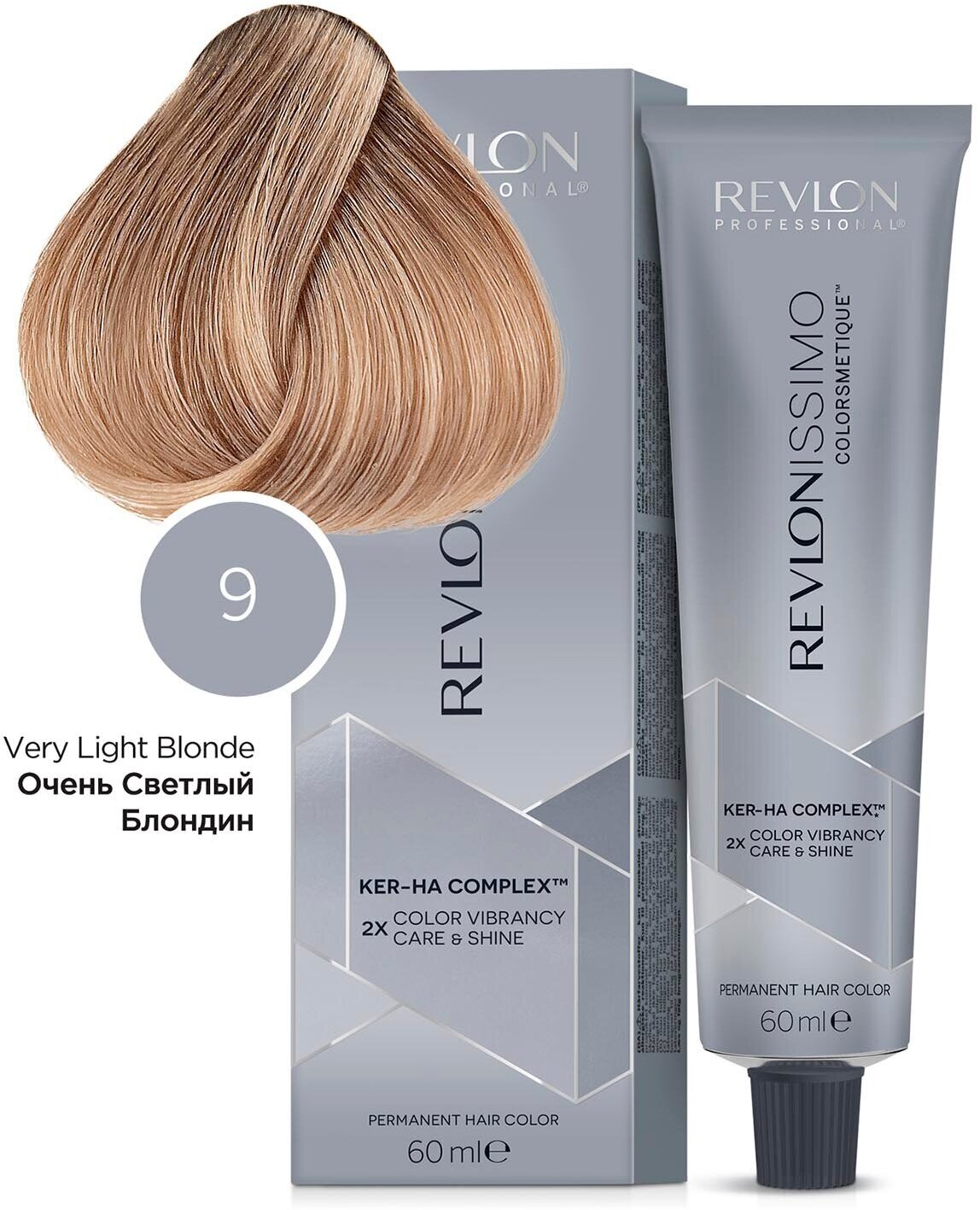 Краска REVLON Revlonissimo Colorsmetique 9 Очень Светлый Блондин 60мл