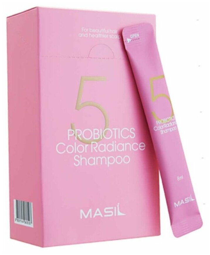 Masil Шампунь для волос защита цвета с пробиотиками / 5 Probiotics Color Radiance Shampoo, 20 шт. х 8 мл