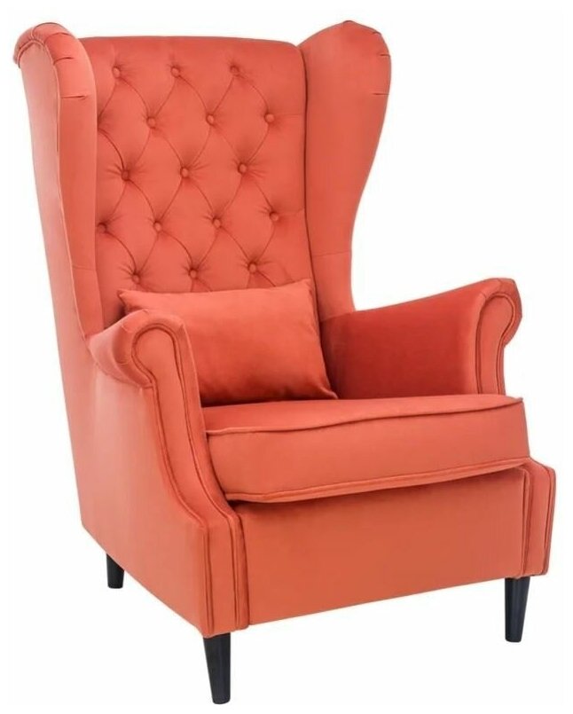 фото Кресло Винтаж (ткань V 39/V 39) мягкое Red&Black