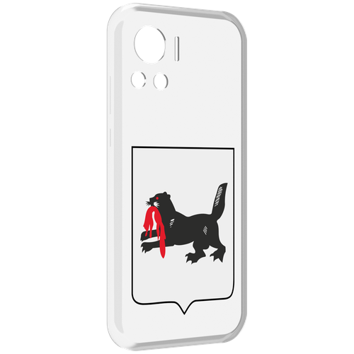 Чехол MyPads герб-игркутской-области для Motorola Edge 30 Ultra задняя-панель-накладка-бампер