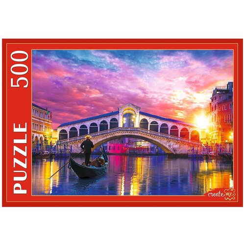пазл 500 деталей элементов рыжий кот италия вид на мост риальто Пазл 500 деталей, элементов Рыжий Кот: Италия. Вид на мост Риальто