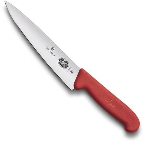 Нож Victorinox разделочный, 25 см, красный