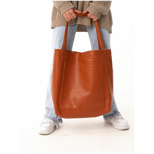 фото Сумка женская на плечо / классическая женская сумка / экокожа / сумочка кожаная большая / сумка тоут / сумка шопер cherva