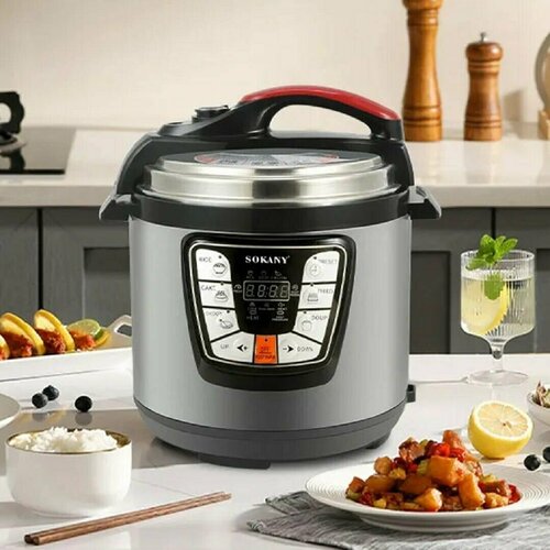 Мультиварка-скороварка 6 литров 10 режимов работы SOKANY-2401 902100₽