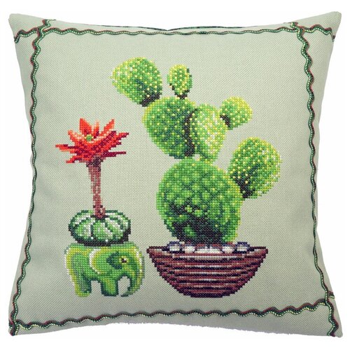 фото Набор для изготовления наволочки кактус опунция марья искусница