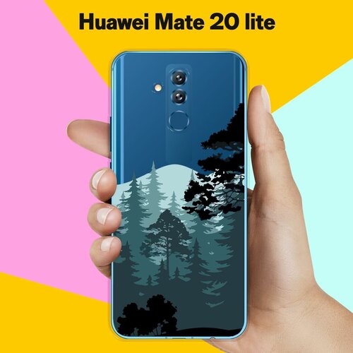 Силиконовый чехол на Huawei Mate 20 lite Лес / для Хуавей Мейт 20 Лайт силиконовый чехол на huawei mate 20 lite фиолетовые цветы для хуавей мейт 20 лайт