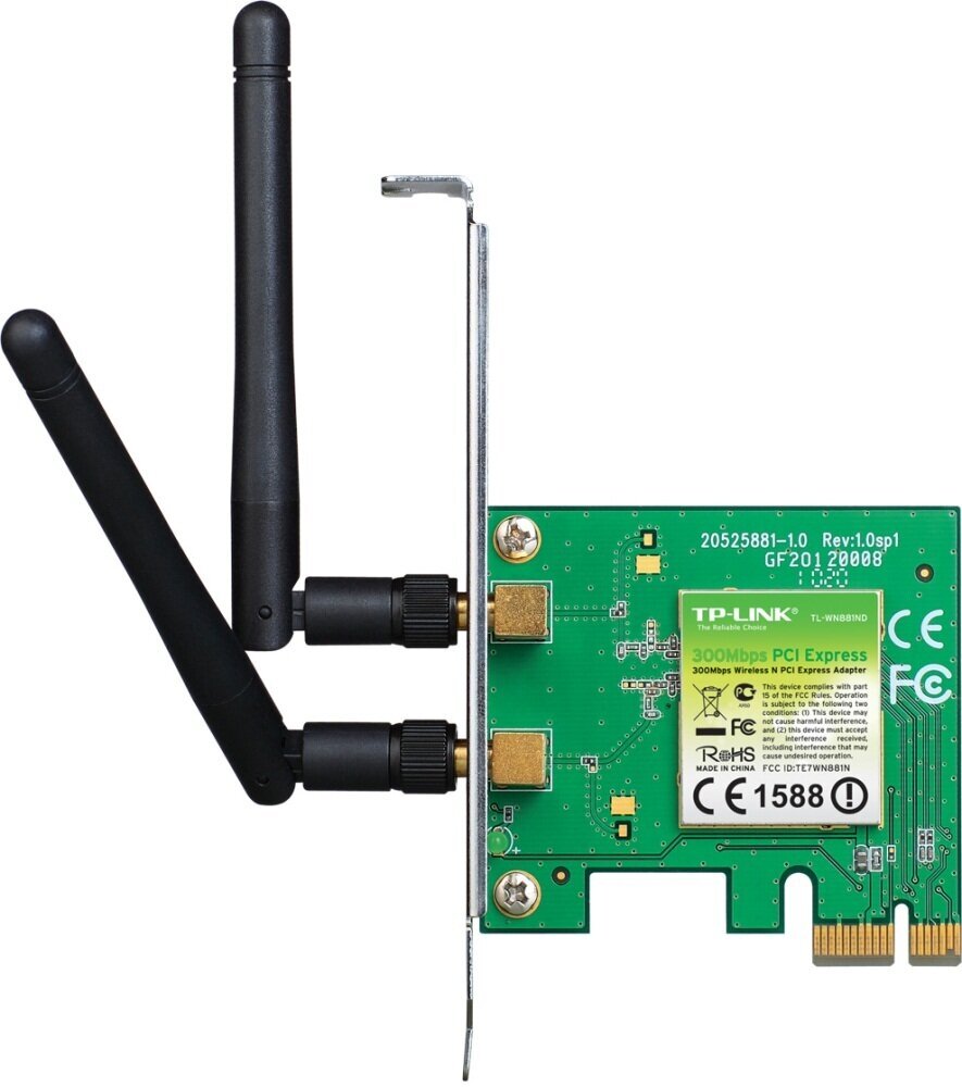 Wi-Fi PCI-eадаптер TP-LINK TL-WN881ND