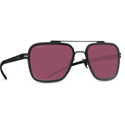 Солнцезащитные очки Gresso, квадратные, с защитой от УФ, фотохромные, для мужчин, черный