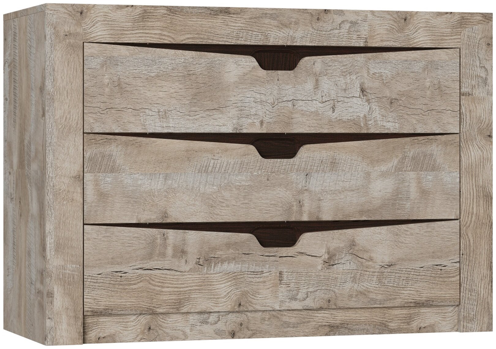 фото Коллекция Хилтон Комод Дуб юкон/Гранж (набор)