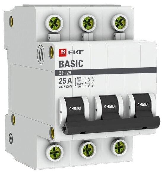 SL29-3-40-bas Выключатель нагрузки 3P 40А ВН-29 Basic EKF - фото №1