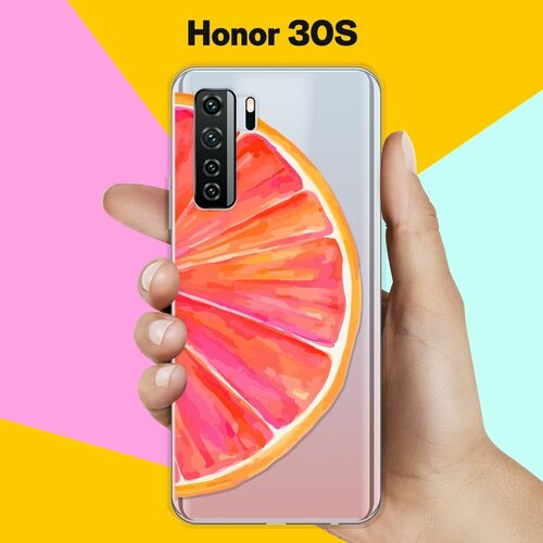 Силиконовый чехол Грейпфрут на Honor 30s