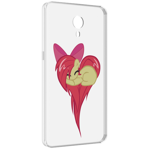 Чехол MyPads сердце-из-пони для Meizu M3 Note задняя-панель-накладка-бампер