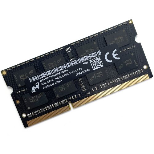 Оперативная память DDR3L 8Gb 1866 Mhz Micron MTA18KTF1G74HZ PC3L-14900S So-Dimm (совместима с Mac, iMac, MacBook)