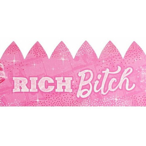 Корона Rich Bitch, 64 x 10.1 см, 10 шт. футболка oversize с надписью rich bitch