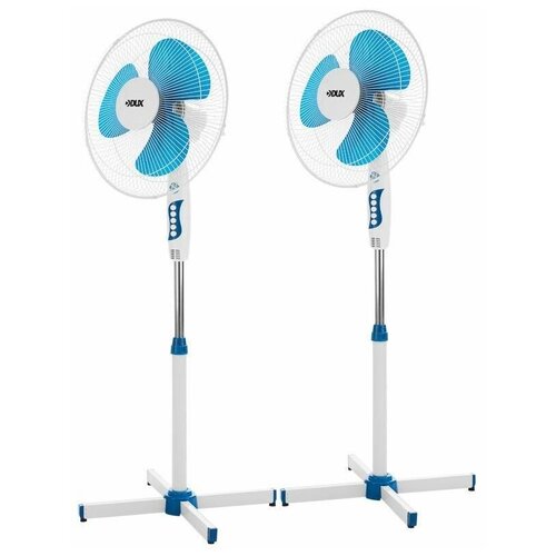 Вентилятор напольный DUX мощность 40 Вт 220V бело-синий коробка 2 штуки 294000₽