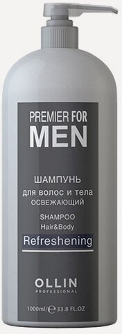 Изображение товара Шампунь OLLIN PROFESSIONAL Освежающий для волос и тела 1000 мл