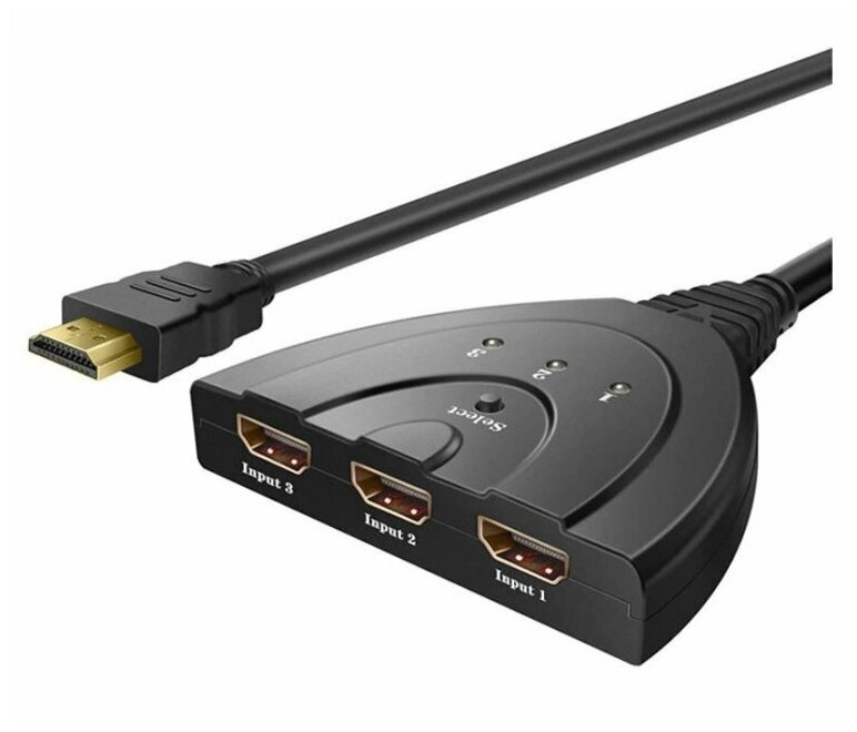 HDMI-HUB (разветвитель) (3 порта) 0.2 м