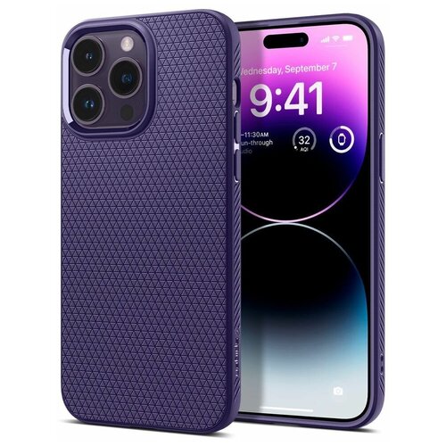 Защитный чехол Spigen Liquid Air для iPhone 14 Pro Max Deep Purple