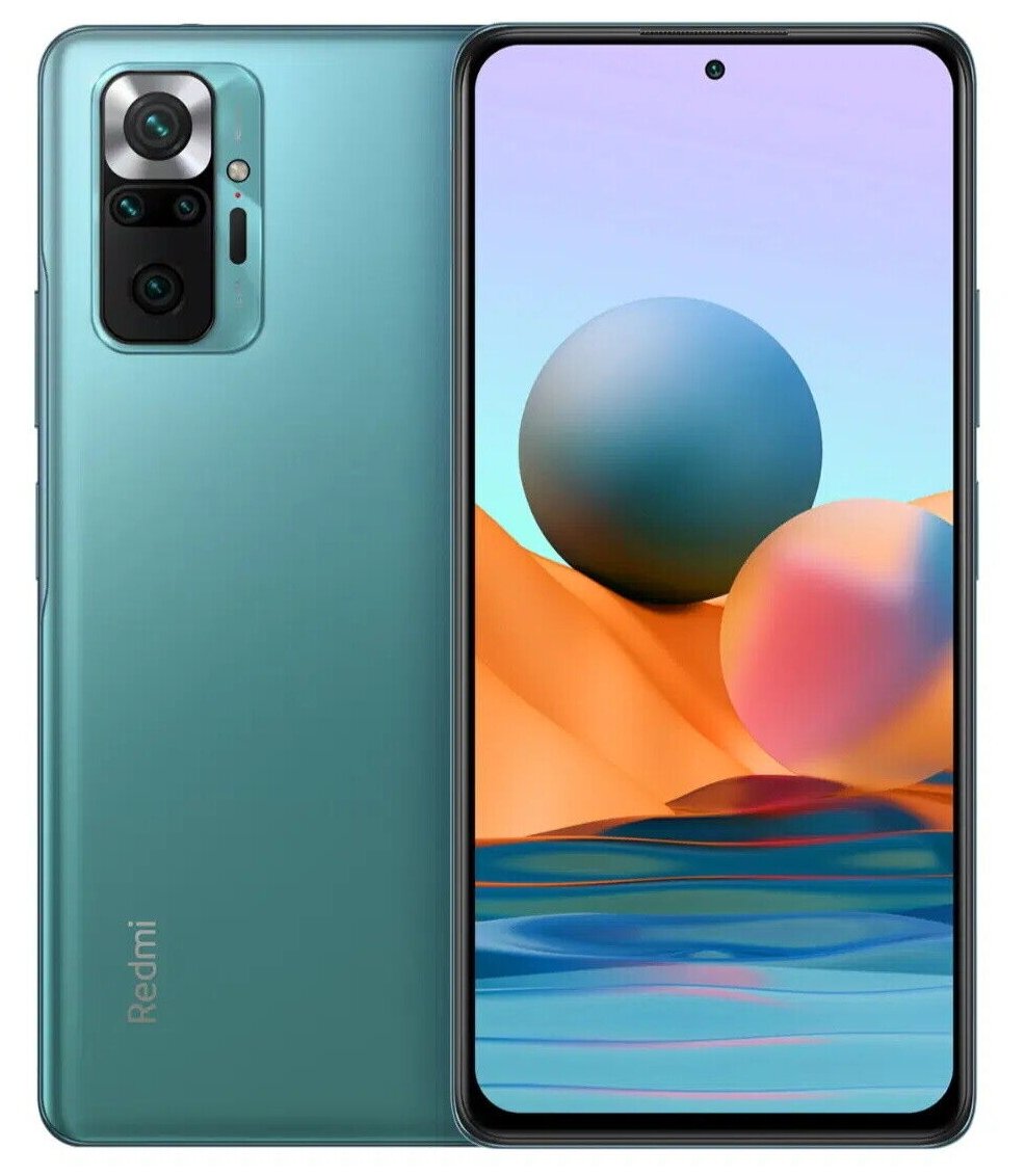 Смартфон Xiaomi Redmi Note 10 Pro 6/64 ГБ Global, зеленая аврора