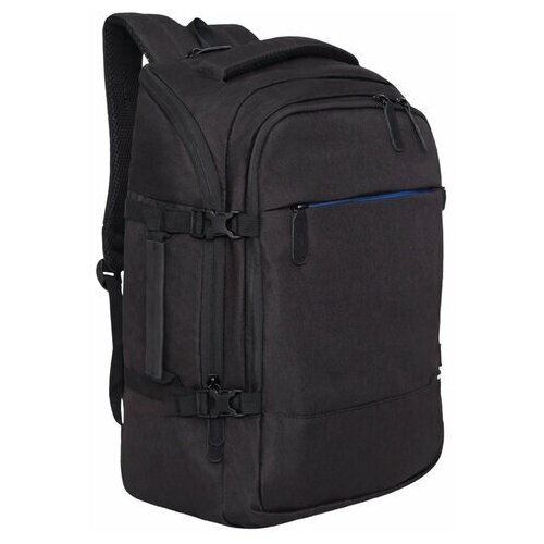 фото Рюкзак grizzly универсальный, карман для ноутбука, черный, 45x32х21 см, rq-019-11/2, 1 шт.