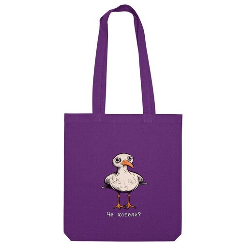 фото Сумка шоппер us basic, фиолетовый