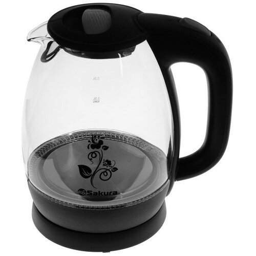 Чайник электрический Sakura SA-2715BK стекло 17 л 2200 Вт чёрный 1477900₽