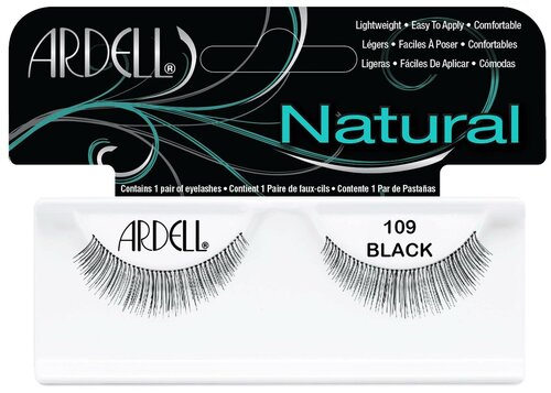 Ardell накладные ресницы Natural Fashion Lash 109, black, 2 шт.