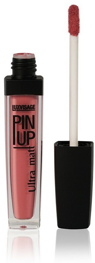 Блеск для губ `LUXVISAGE` `PIN UP` ULTRA MATT матовый тон 19 ice rose