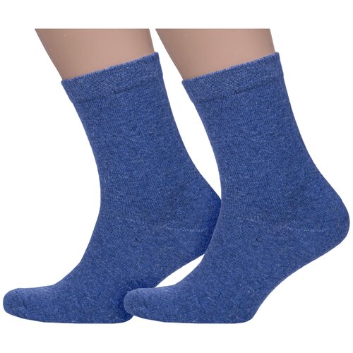 фото Мужские носки hobby line, 2 пары, размер 39-44, синий