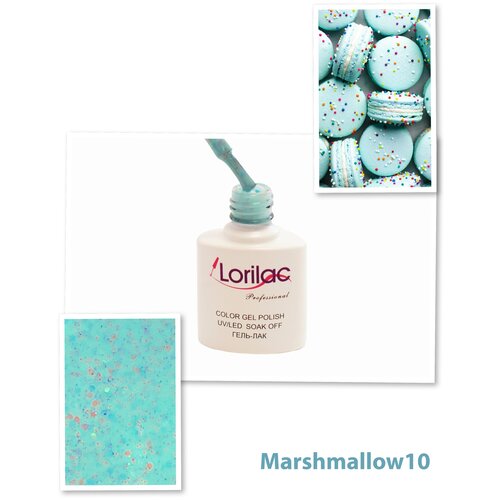 Lorilac Гель-лак Marshmallow, 10 мл, 10 lorilac гель лак marshmallow 10 мл розовый