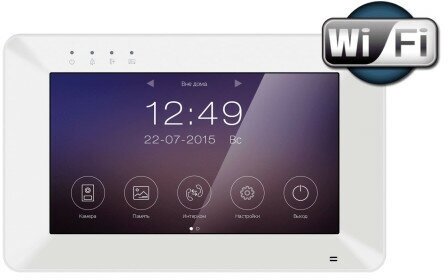 Монитор видеодомофона Tantos Rocky HD Wi-Fi (White) Cенсорный экран 7" TVI (720p)