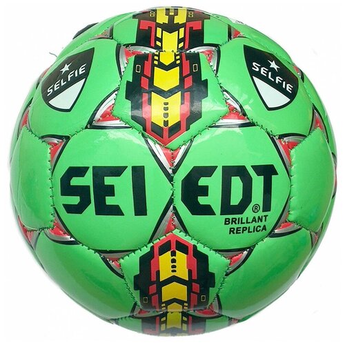 фото Мяч футбольный №5, seledt e32153-4 (зеленый) hawk