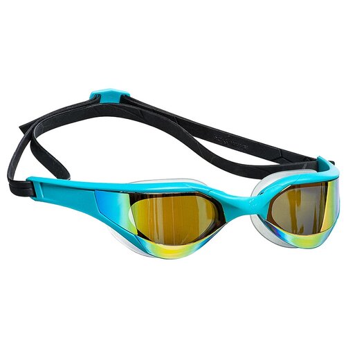 Очки для плавания MAD WAVE Razor Rainbow, azure/black очки для плавания mad wave spurt rainbow серый