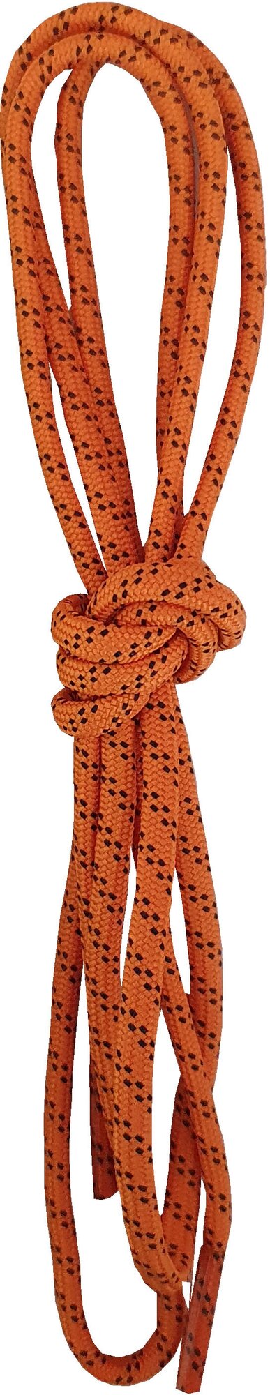 Шнурки орион 75см круглые оранжево-черные - фотография № 1