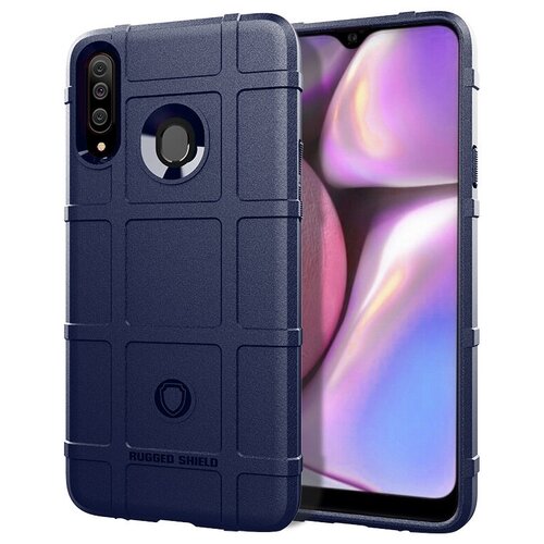 фото Чехол mypads для samsung galaxy a20s противоударный усиленный ударопрочный синий